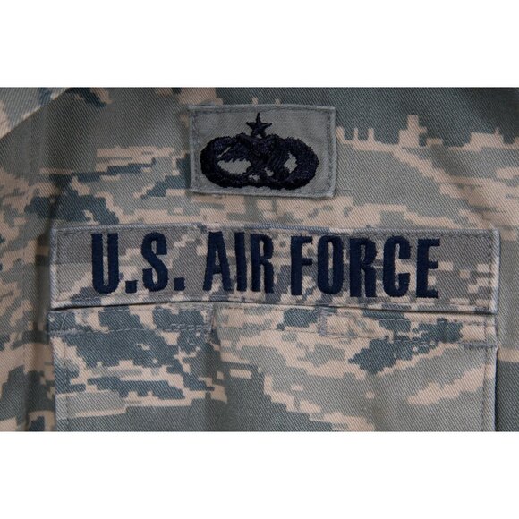 U.S. Air Force Jacket 38R Medium Green Tan Digital Camouflage Utility Coat - Picture 6 of 12